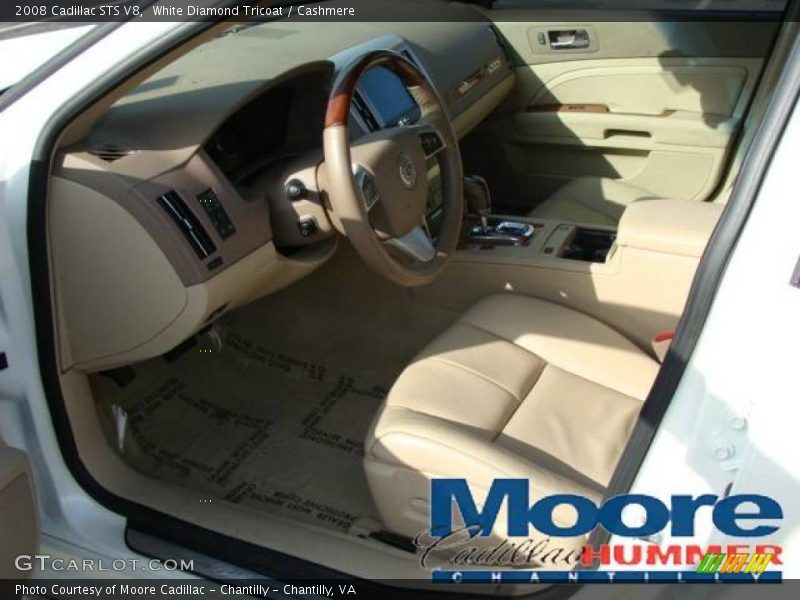 White Diamond Tricoat / Cashmere 2008 Cadillac STS V8