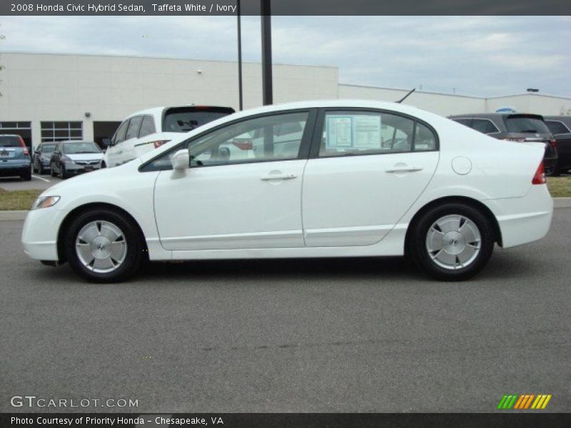 Taffeta White / Ivory 2008 Honda Civic Hybrid Sedan