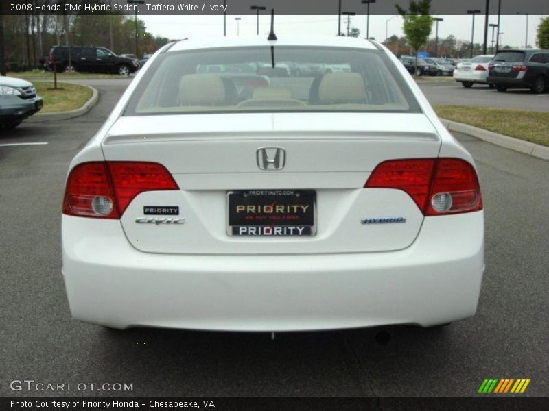 Taffeta White / Ivory 2008 Honda Civic Hybrid Sedan