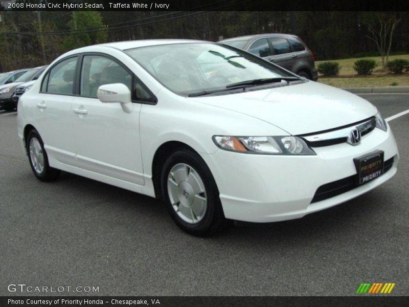 Taffeta White / Ivory 2008 Honda Civic Hybrid Sedan