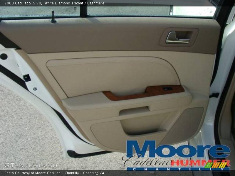 White Diamond Tricoat / Cashmere 2008 Cadillac STS V8