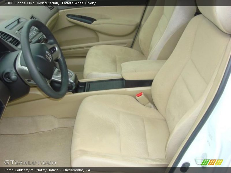 Taffeta White / Ivory 2008 Honda Civic Hybrid Sedan