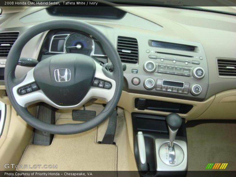 Taffeta White / Ivory 2008 Honda Civic Hybrid Sedan