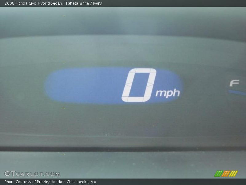 Taffeta White / Ivory 2008 Honda Civic Hybrid Sedan