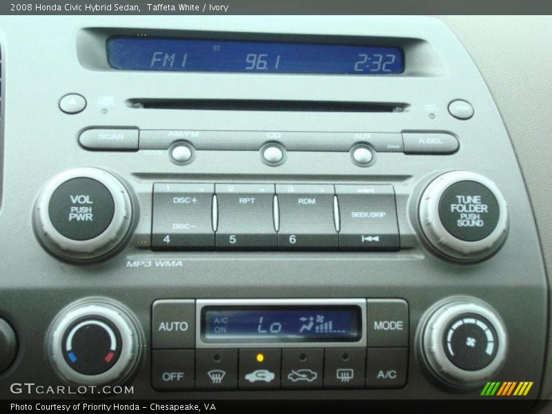 Taffeta White / Ivory 2008 Honda Civic Hybrid Sedan