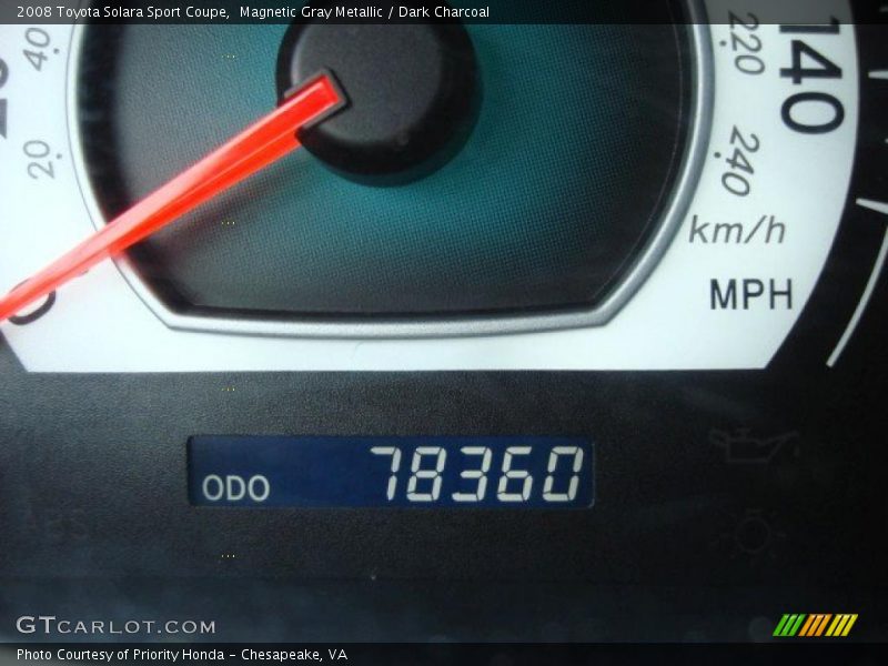 Magnetic Gray Metallic / Dark Charcoal 2008 Toyota Solara Sport Coupe