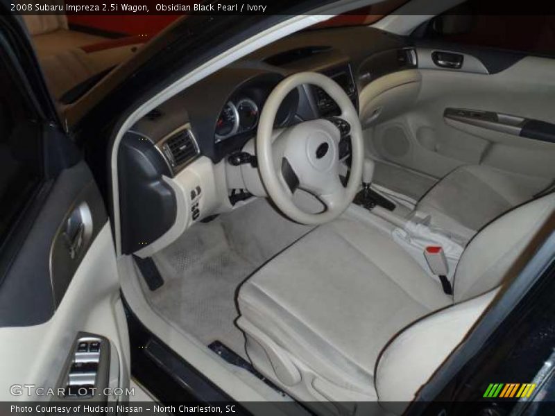 Obsidian Black Pearl / Ivory 2008 Subaru Impreza 2.5i Wagon