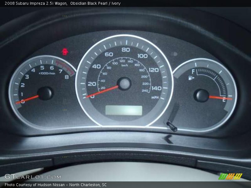 Obsidian Black Pearl / Ivory 2008 Subaru Impreza 2.5i Wagon