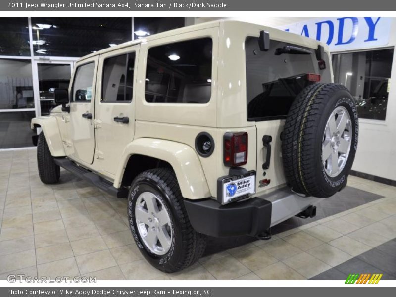 Sahara Tan / Black/Dark Saddle 2011 Jeep Wrangler Unlimited Sahara 4x4