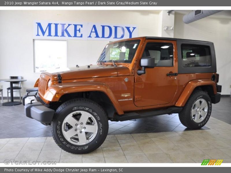 Mango Tango Pearl / Dark Slate Gray/Medium Slate Gray 2010 Jeep Wrangler Sahara 4x4