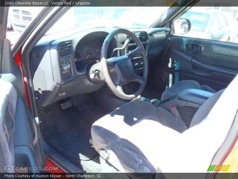 Victory Red / Graphite 2001 Chevrolet Blazer LS