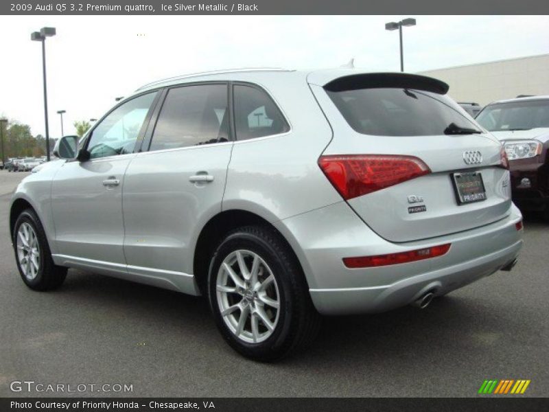 Ice Silver Metallic / Black 2009 Audi Q5 3.2 Premium quattro