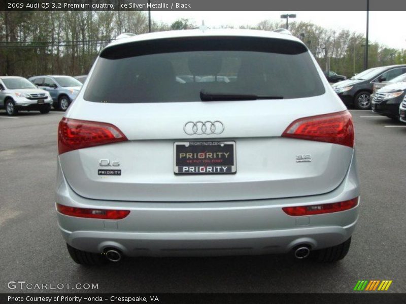Ice Silver Metallic / Black 2009 Audi Q5 3.2 Premium quattro