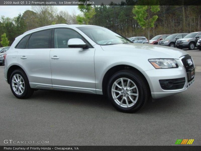 Ice Silver Metallic / Black 2009 Audi Q5 3.2 Premium quattro