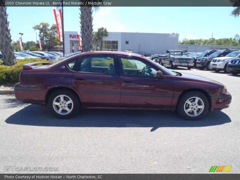 Berry Red Metallic / Medium Gray 2003 Chevrolet Impala LS