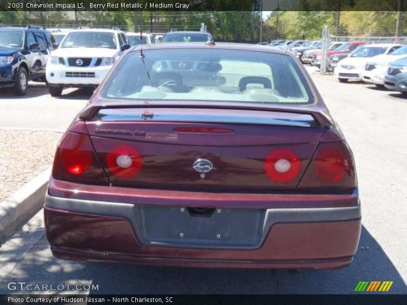 Berry Red Metallic / Medium Gray 2003 Chevrolet Impala LS