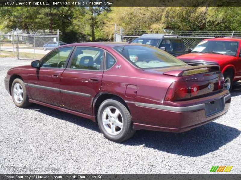 Berry Red Metallic / Medium Gray 2003 Chevrolet Impala LS
