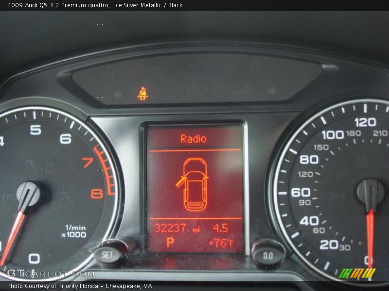 Ice Silver Metallic / Black 2009 Audi Q5 3.2 Premium quattro