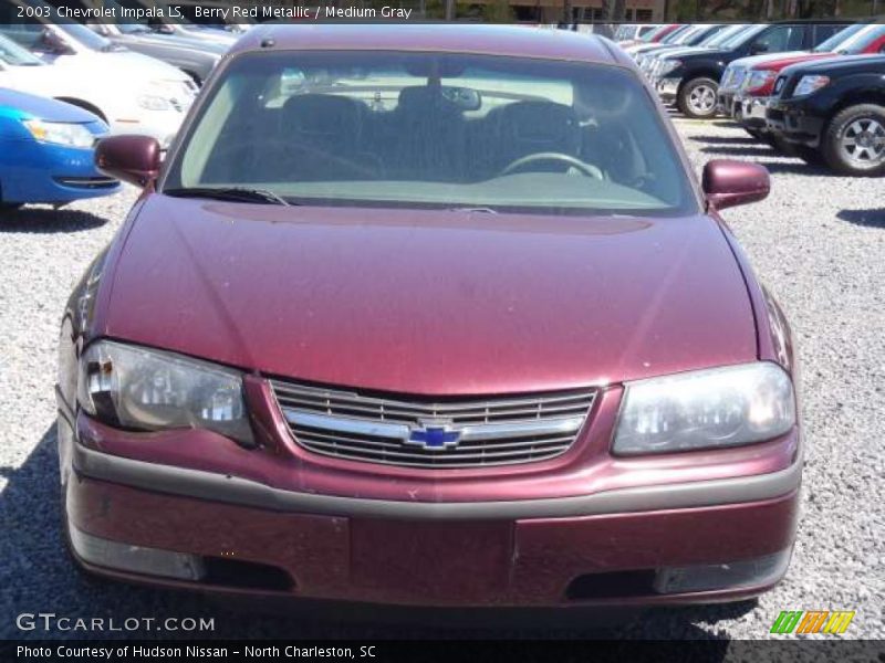 Berry Red Metallic / Medium Gray 2003 Chevrolet Impala LS