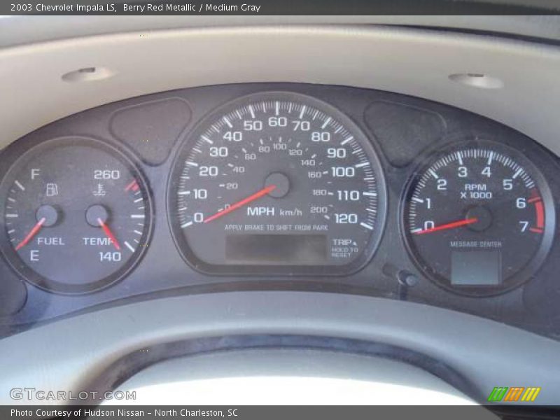 Berry Red Metallic / Medium Gray 2003 Chevrolet Impala LS