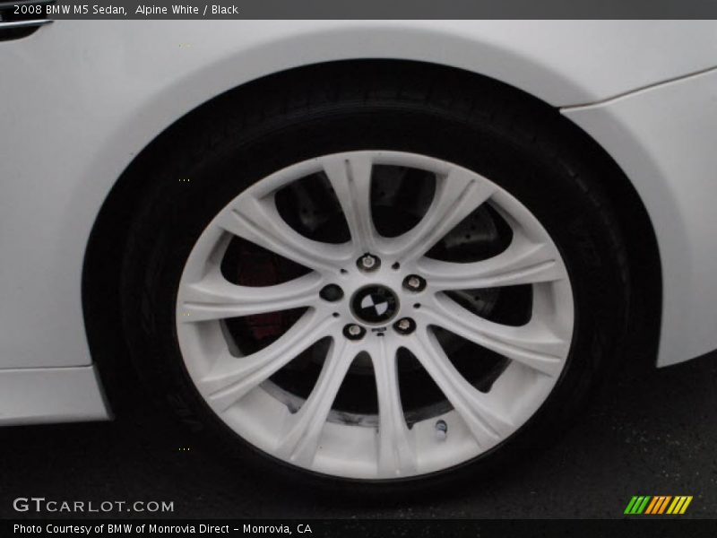 Alpine White / Black 2008 BMW M5 Sedan