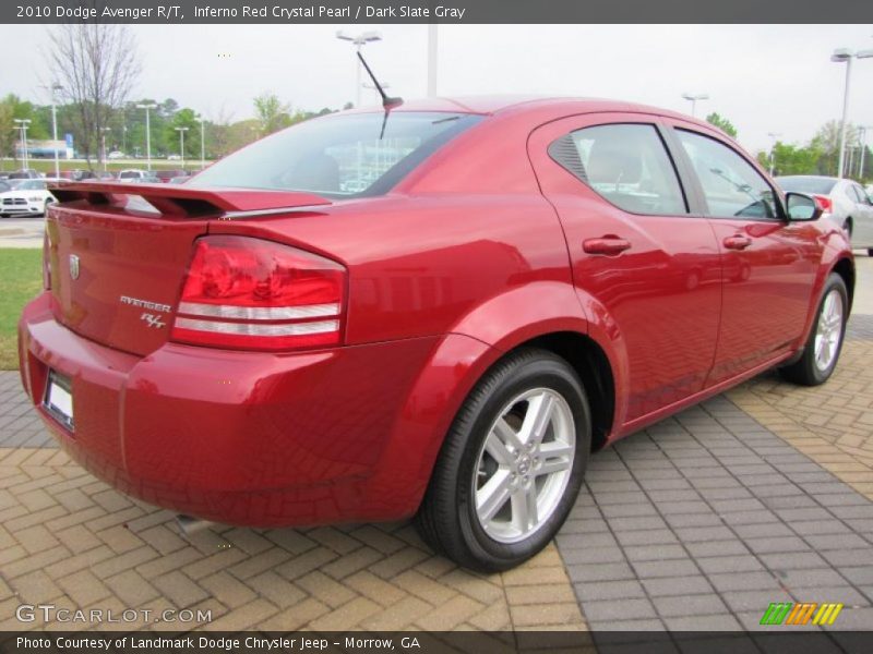 Inferno Red Crystal Pearl / Dark Slate Gray 2010 Dodge Avenger R/T