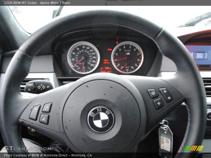 Alpine White / Black 2008 BMW M5 Sedan