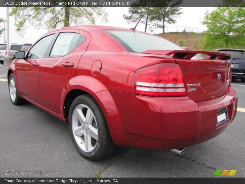 Inferno Red Crystal Pearl / Dark Slate Gray 2010 Dodge Avenger R/T