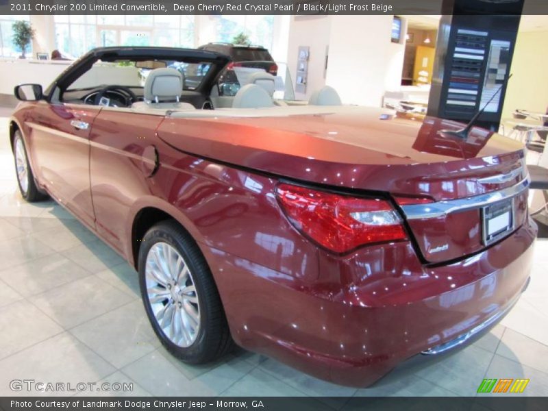 Deep Cherry Red Crystal Pearl / Black/Light Frost Beige 2011 Chrysler 200 Limited Convertible