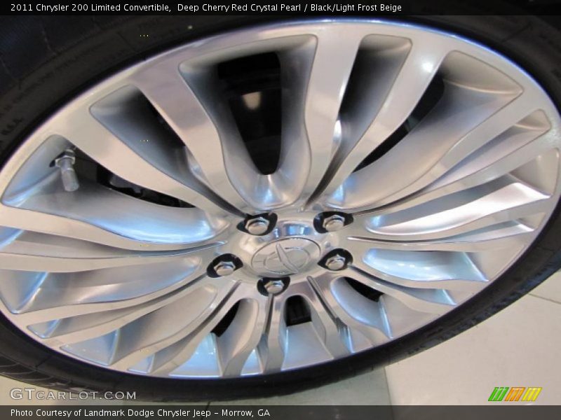 Deep Cherry Red Crystal Pearl / Black/Light Frost Beige 2011 Chrysler 200 Limited Convertible