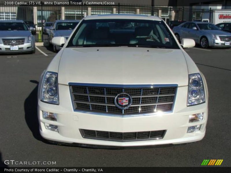 White Diamond Tricoat / Cashmere/Cocoa 2008 Cadillac STS V8