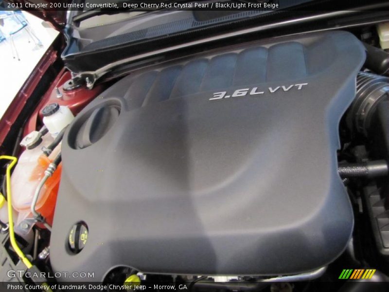  2011 200 Limited Convertible Engine - 3.6 Liter DOHC 24-Valve VVT Pentastar V6