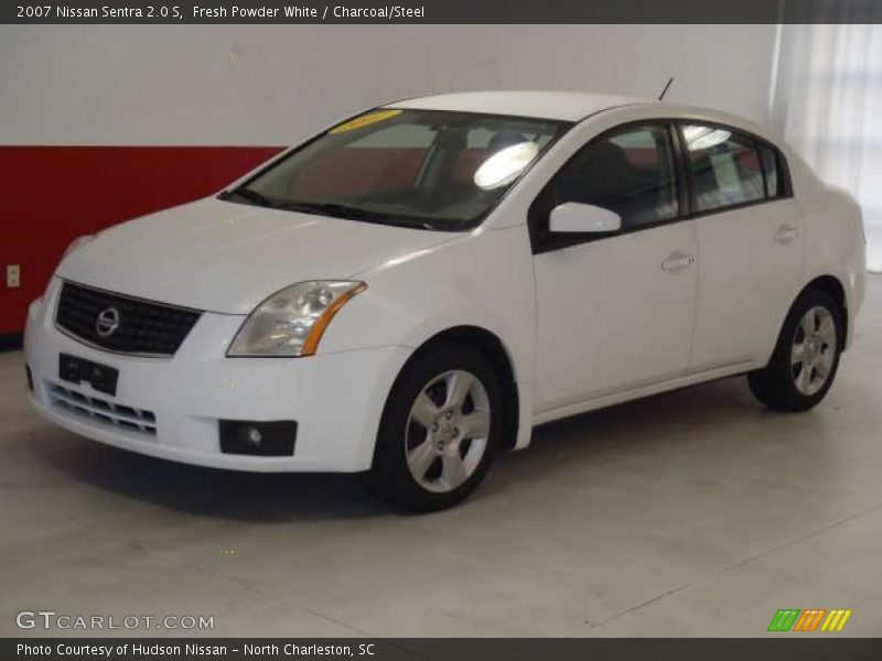 Fresh Powder White / Charcoal/Steel 2007 Nissan Sentra 2.0 S
