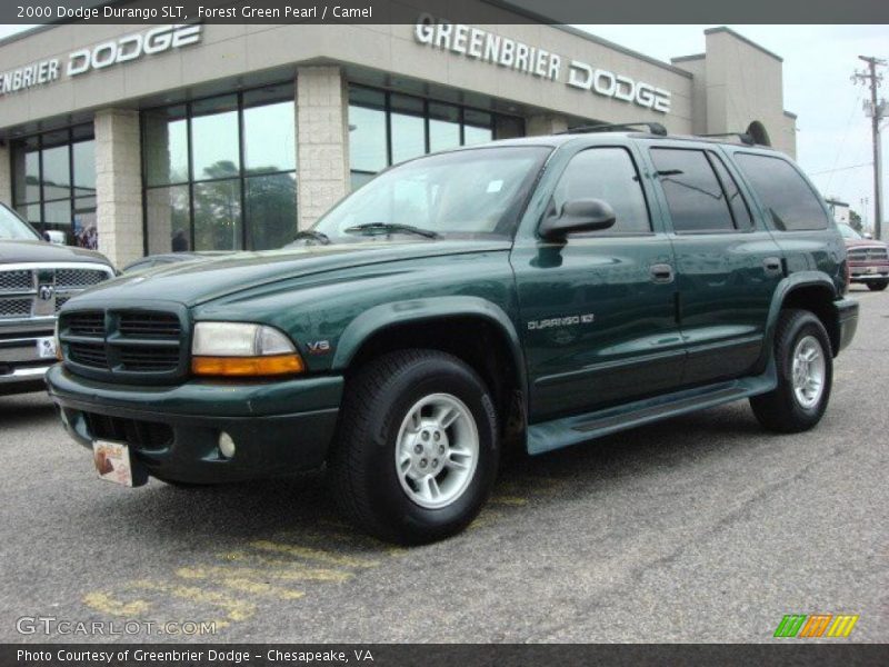 Forest Green Pearl / Camel 2000 Dodge Durango SLT