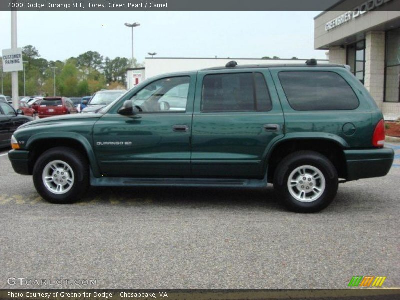 Forest Green Pearl / Camel 2000 Dodge Durango SLT