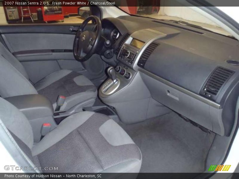 Fresh Powder White / Charcoal/Steel 2007 Nissan Sentra 2.0 S