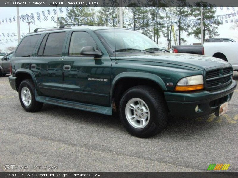 Forest Green Pearl / Camel 2000 Dodge Durango SLT
