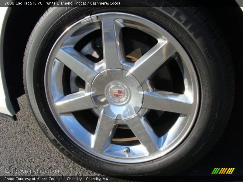 White Diamond Tricoat / Cashmere/Cocoa 2008 Cadillac STS V8