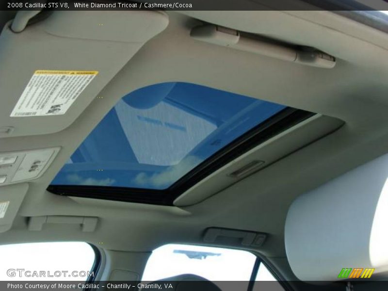 White Diamond Tricoat / Cashmere/Cocoa 2008 Cadillac STS V8