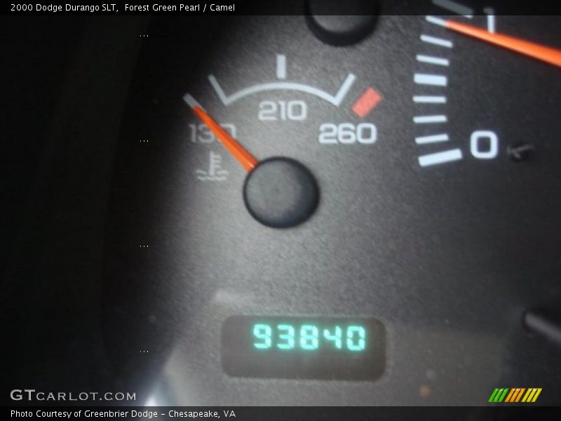 Forest Green Pearl / Camel 2000 Dodge Durango SLT