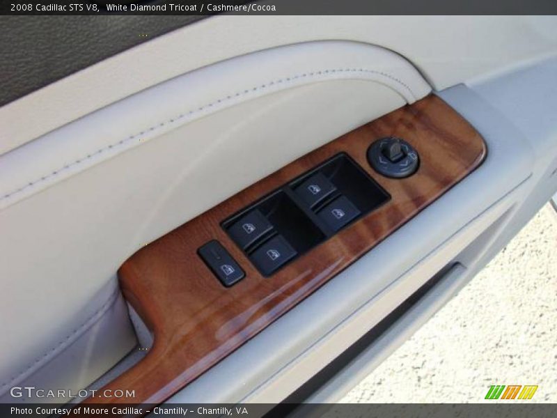 White Diamond Tricoat / Cashmere/Cocoa 2008 Cadillac STS V8