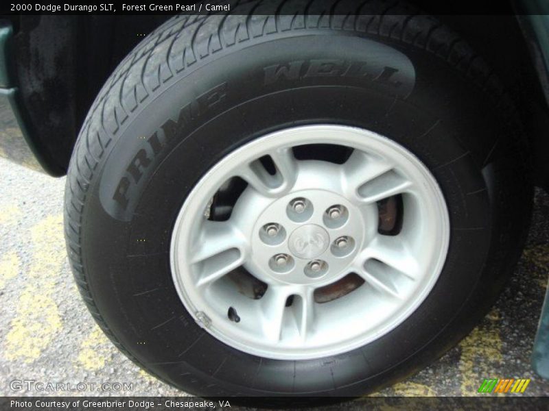 Forest Green Pearl / Camel 2000 Dodge Durango SLT