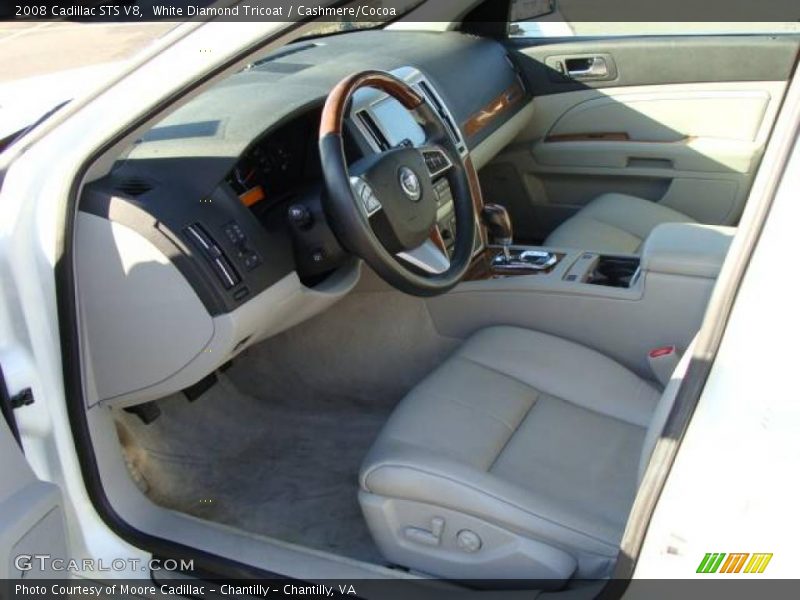 White Diamond Tricoat / Cashmere/Cocoa 2008 Cadillac STS V8