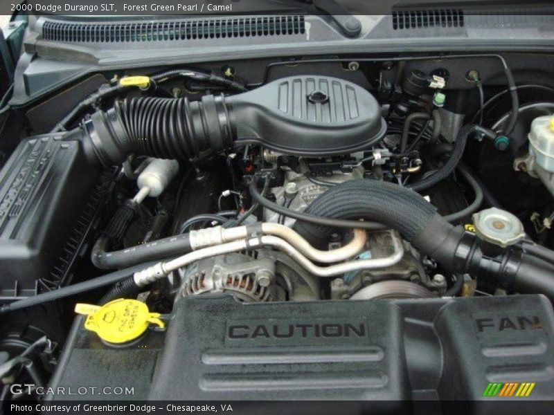 Forest Green Pearl / Camel 2000 Dodge Durango SLT