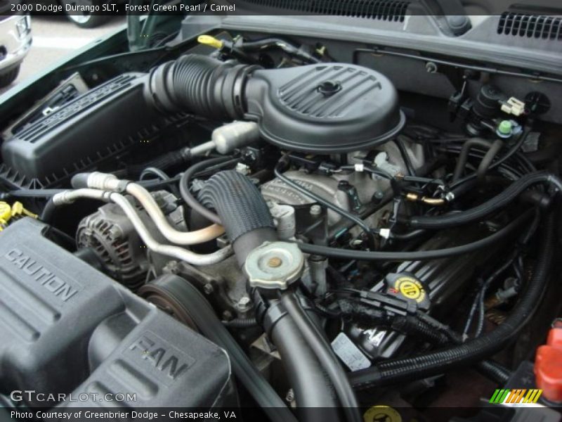Forest Green Pearl / Camel 2000 Dodge Durango SLT