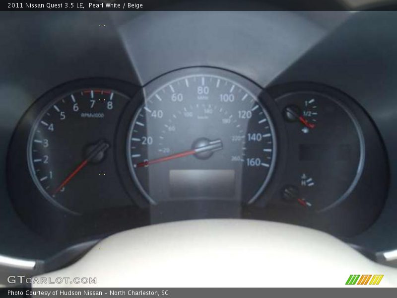 Pearl White / Beige 2011 Nissan Quest 3.5 LE