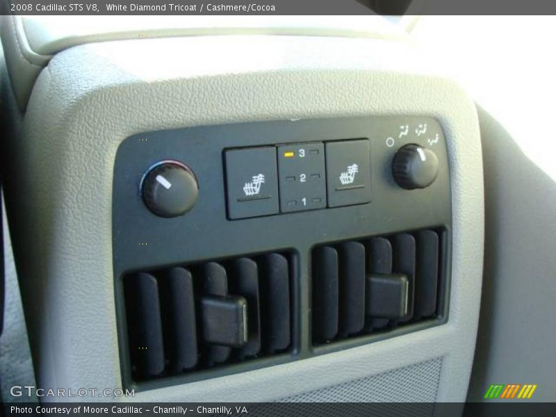White Diamond Tricoat / Cashmere/Cocoa 2008 Cadillac STS V8