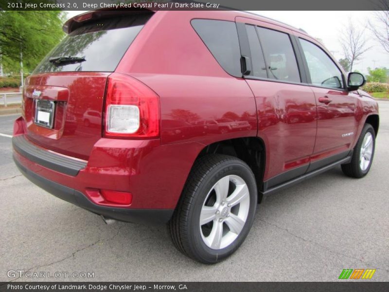 Deep Cherry Red Crystal Pearl / Dark Slate Gray 2011 Jeep Compass 2.0