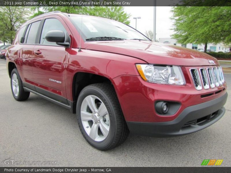 Deep Cherry Red Crystal Pearl / Dark Slate Gray 2011 Jeep Compass 2.0