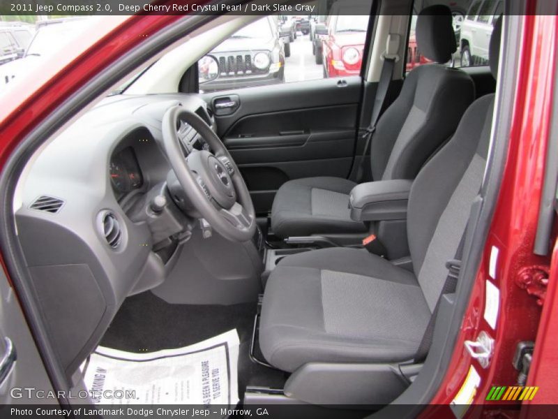 Deep Cherry Red Crystal Pearl / Dark Slate Gray 2011 Jeep Compass 2.0